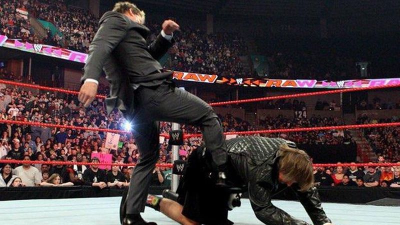 Chris Jericho attacked WWE Hall of Famer "Rowdy" Roddy Piper during the build to the 25th Anniversary of WrestleMania in 2009